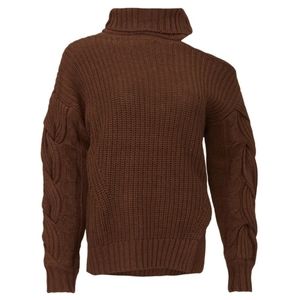 🧵 ASTR Chocolate Brown Sequoia Cable Sweater, Sz XS